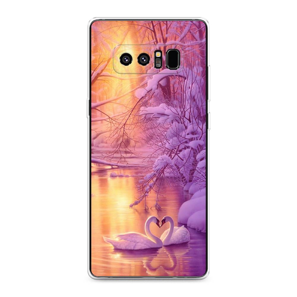 

Чехол на Samsung Galaxy Note 8 "Зима 1", Фиолетовый;желтый, 25250-2