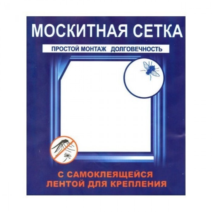

Сетка от насекомых на окна и двери 150 х 70 см, Белый