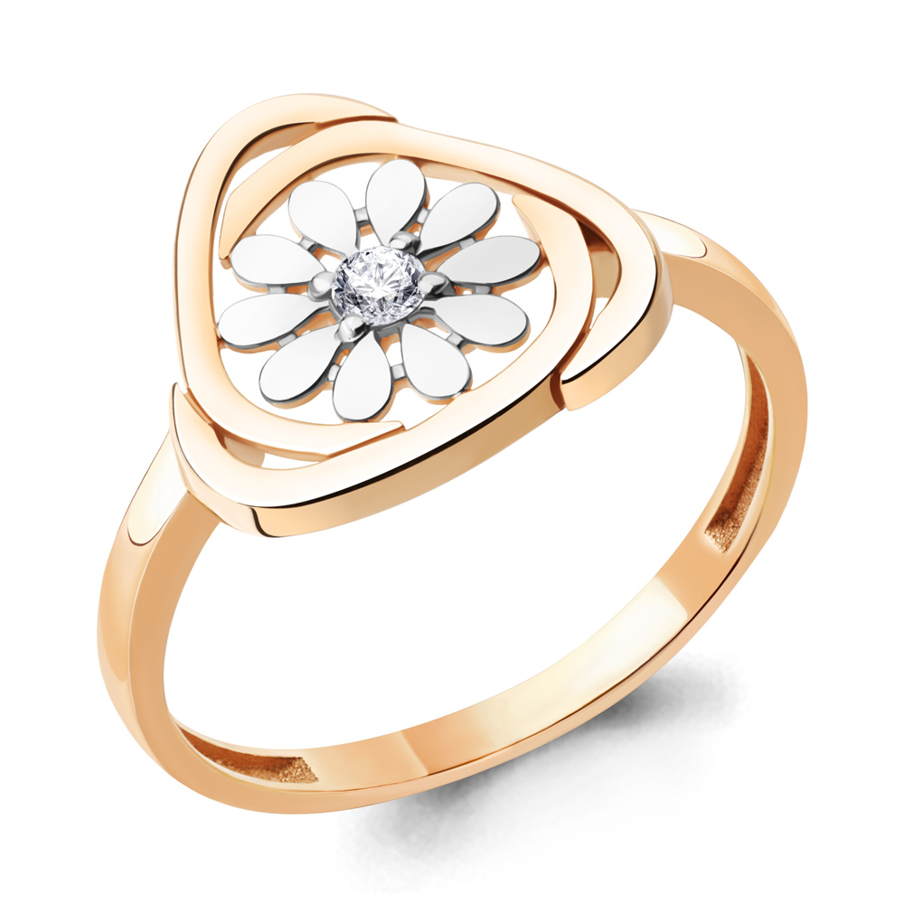 

Кольцо из серебра с фианитом Aquamarine Aquamarine 67328А_925_з р, 67328А_925_з