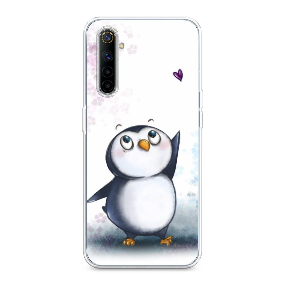 

Чехол Awog на Realme 6 "Пингвин и сердечко", Разноцветный, 252750-1
