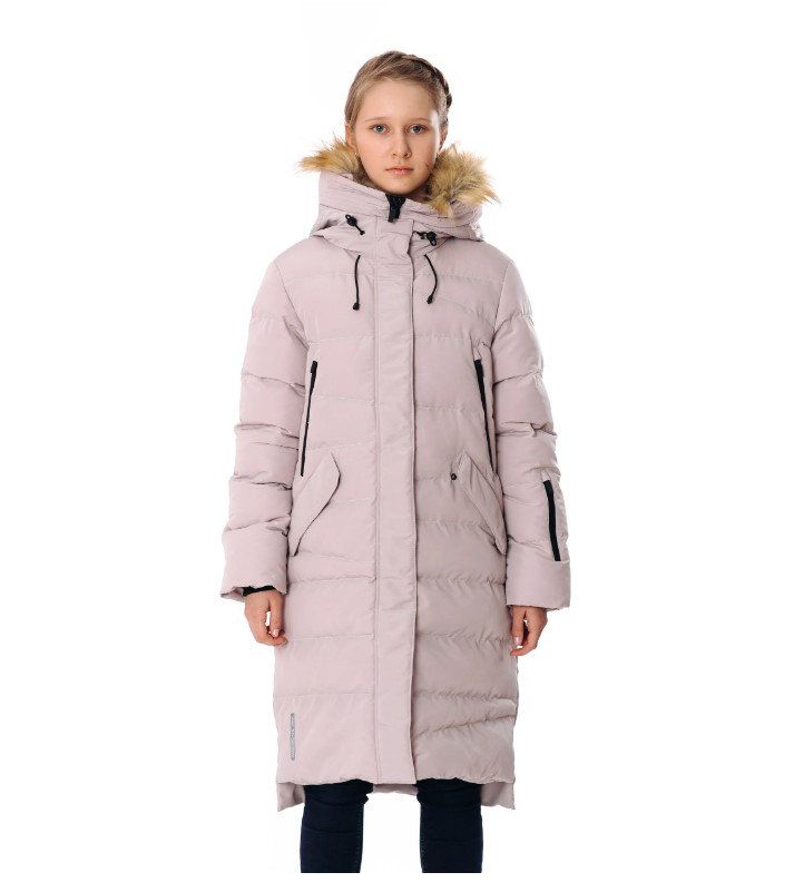Пальто детское Yoot 7220, светло-розовый, 170