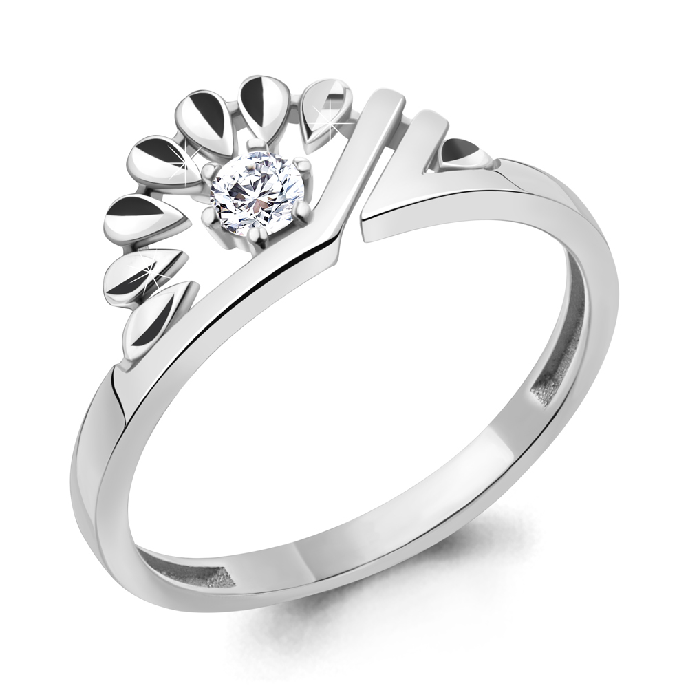 

Кольцо из серебра с фианитом Aquamarine Aquamarine 67327А_925_р р. 18, 67327А_925_р