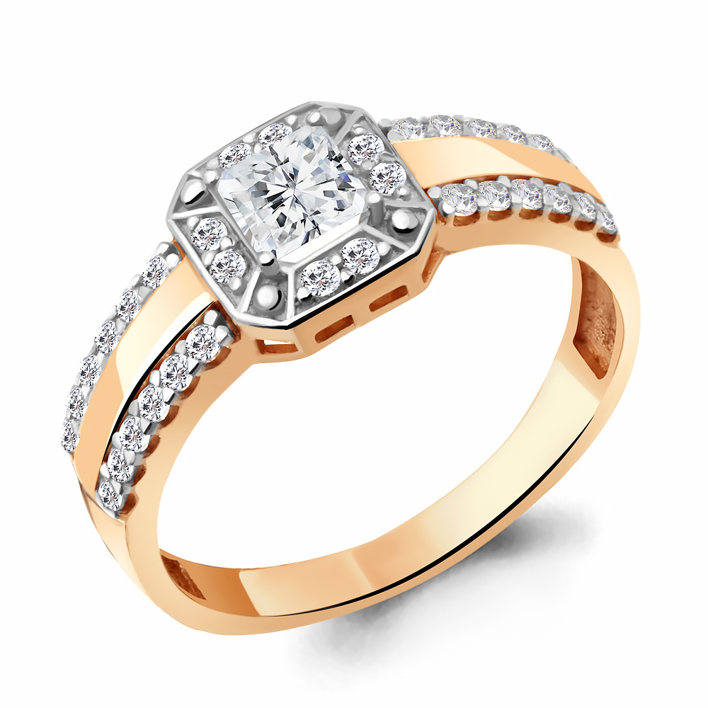 

Кольцо из серебра с фианитом Aquamarine Aquamarine 67326А_925_з р, 67326А_925_з