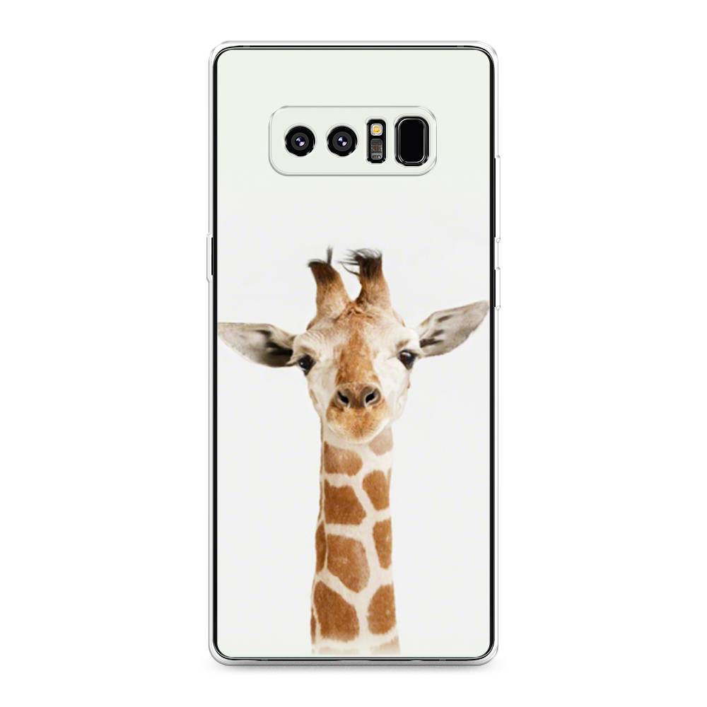 

Чехол на Samsung Galaxy Note 8 "Любопытный жираф", Бежевый;коричневый, 25250-1