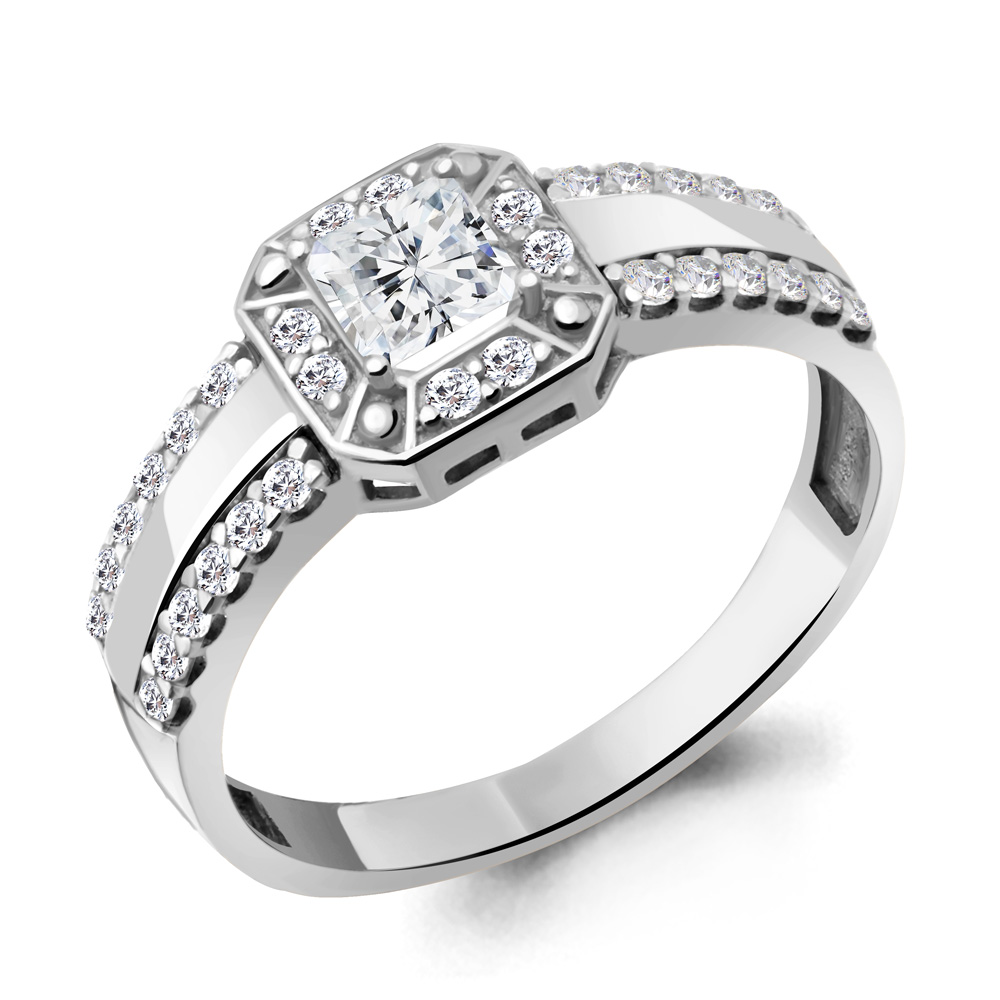 

Кольцо из серебра с фианитом Aquamarine Aquamarine 67326А_925_р р. 19, 67326А_925_р