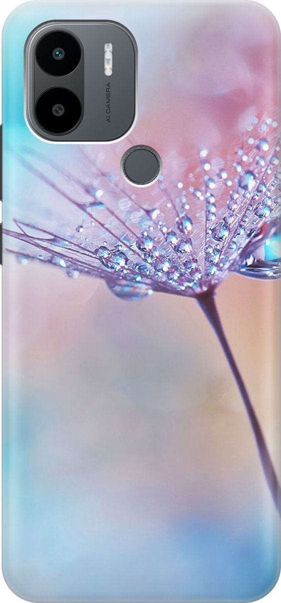 

Чехол на Xiaomi Redmi A1+ с эффектом блеска "Капелька на одуванчике", Голубой;розовый, 158126