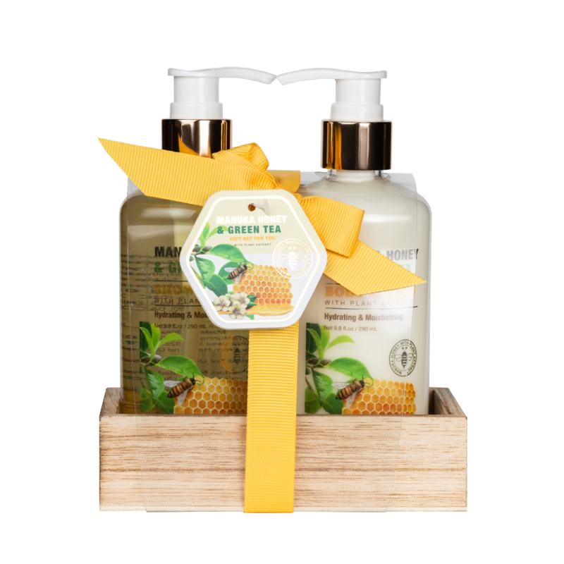 Подарочный набор Manuka Honey Green Tea 290 мл и 290 мл bio textiles халат женский green