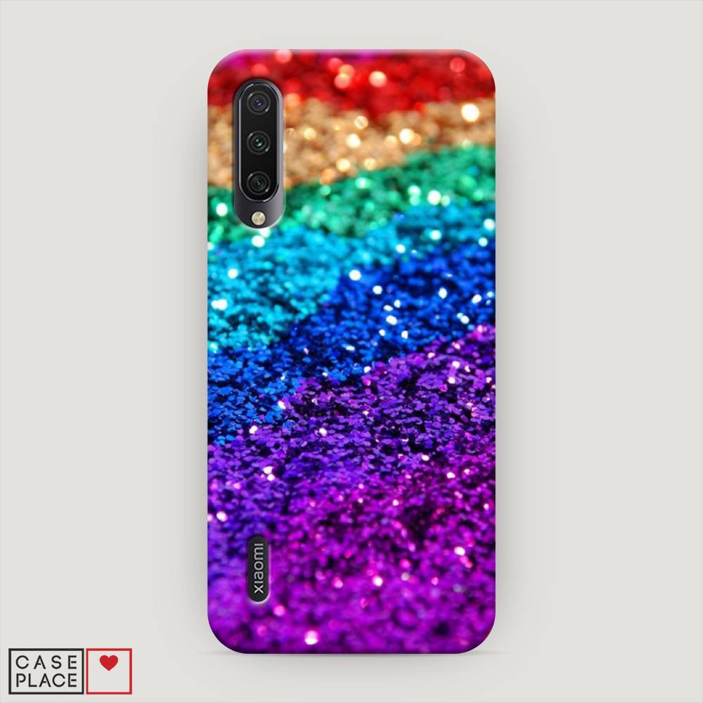 

Пластиковый чехол "Блестящая радуга рисунок" на Xiaomi Mi CC9E, 35920-2