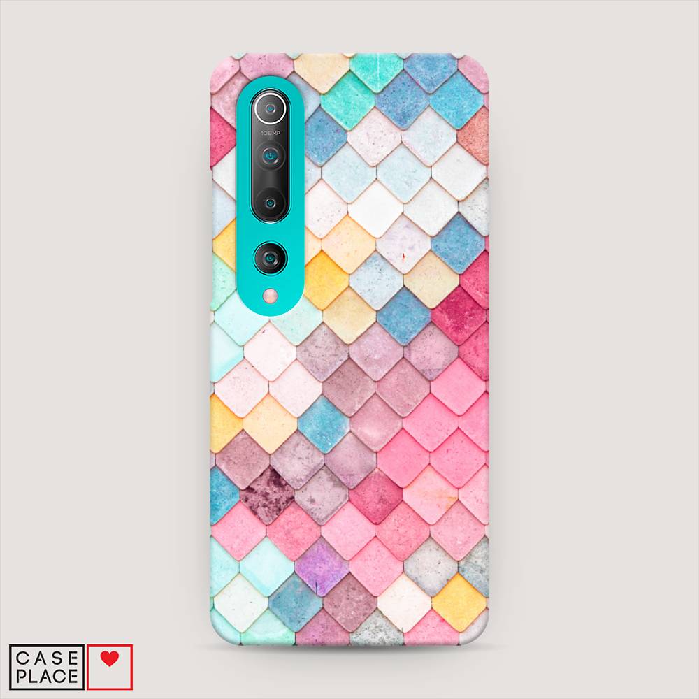 

Пластиковый чехол "Нежные ромбики" на Xiaomi Mi 10, 37520-3