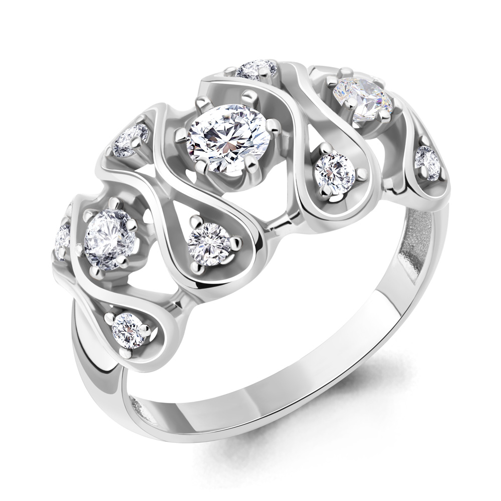 

Кольцо из серебра с фианитом Aquamarine Aquamarine 67316А_925_р р. 18,5, 67316А_925_р