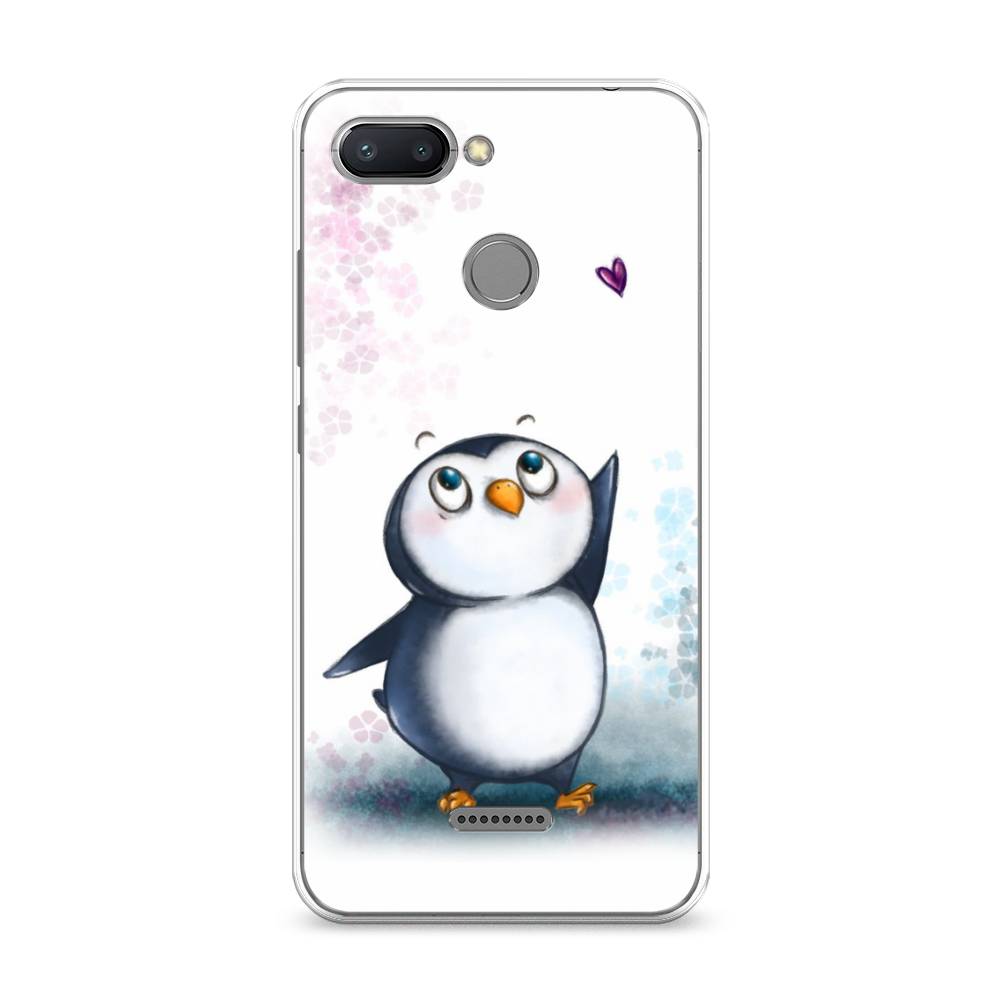 

Чехол Awog на Xiaomi Redmi 6 "Пингвин и сердечко", Разноцветный, 33850-1