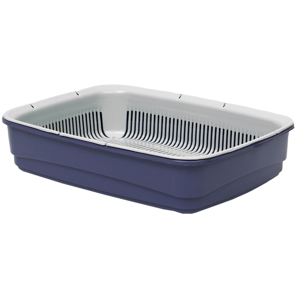 Лоток большой с сеткой Atlantis Plast Стандарт, 42 х 31 х 10 см, фиолетовый,