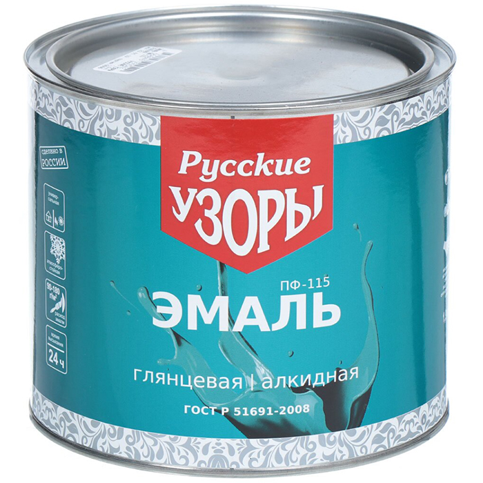 

Эмаль Русские узоры, ПФ-115, вишня, 1.9 кг