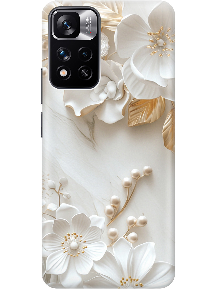 

Силиконовый чехол на Xiaomi Redmi Note 11 Pro+ 5G / Xiaomi 11i с принтом 819458, Золотистый;белый;прозрачный, 741736423