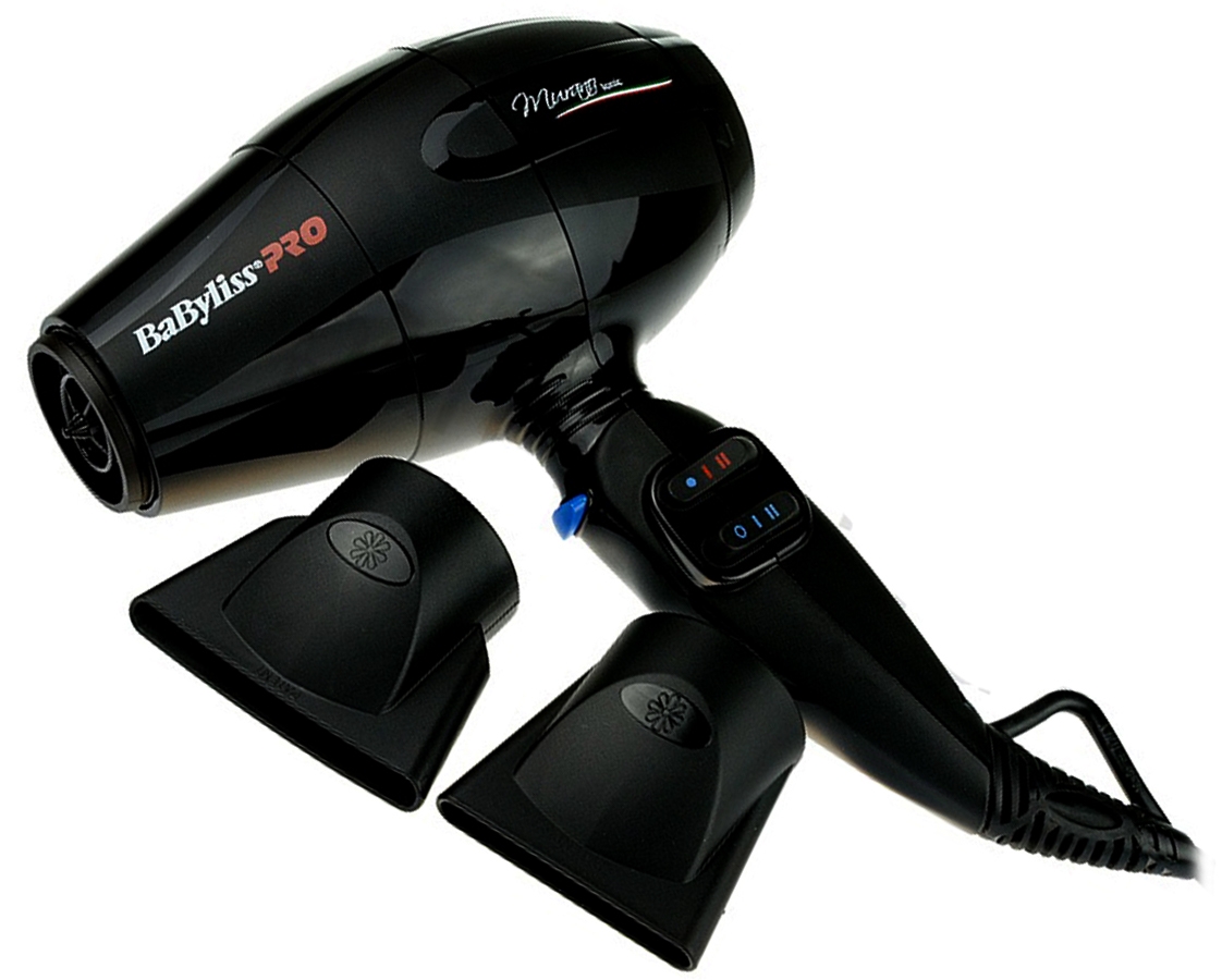 

Фен для волос BaByliss Pro BAB6160INRE Murano Ionic, черный