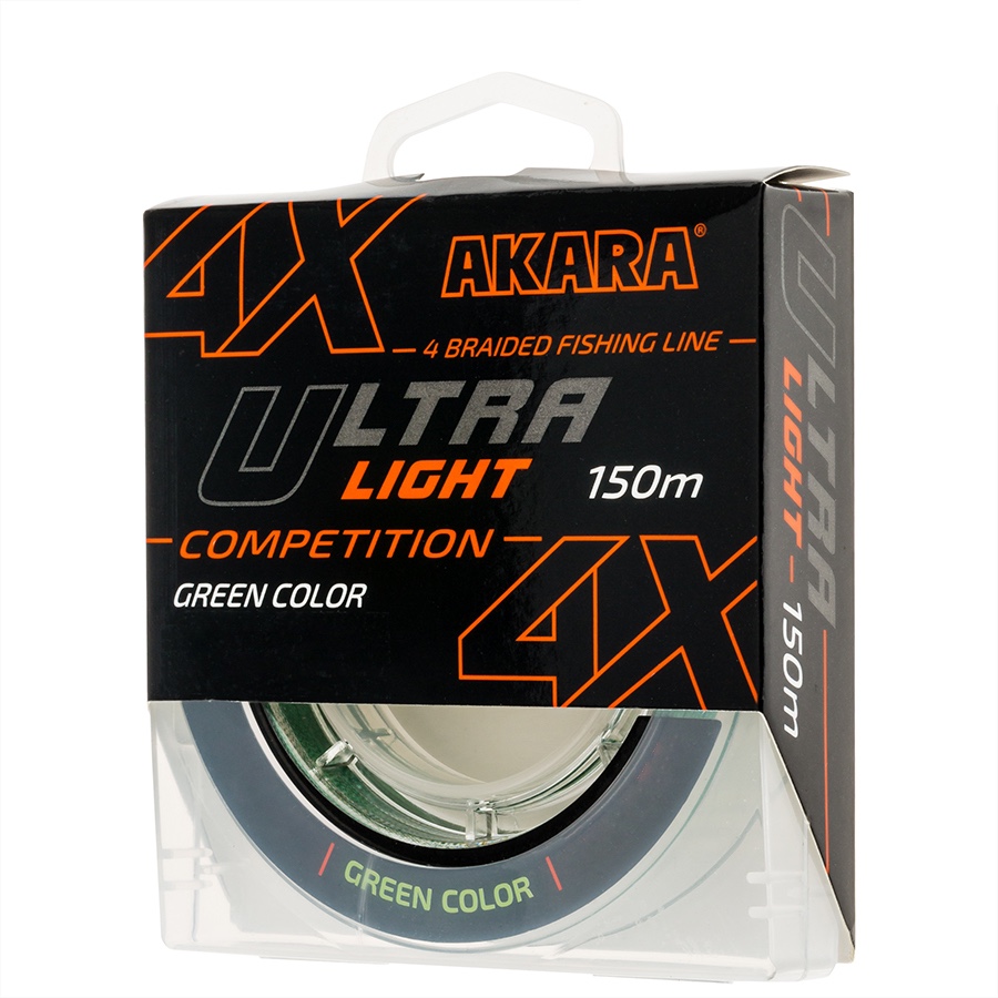 

Шнур Akara Ultra Light Competition Green 150 м 0,10, Зеленый, Ultra Light Competition