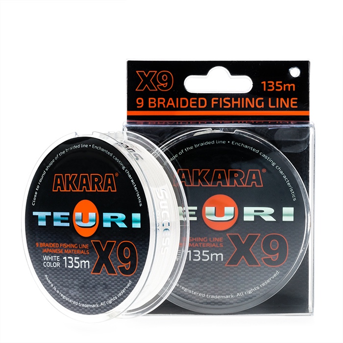 

Шнур Akara Teuri X-9 White 135 м 0,15, Белый, Teuri