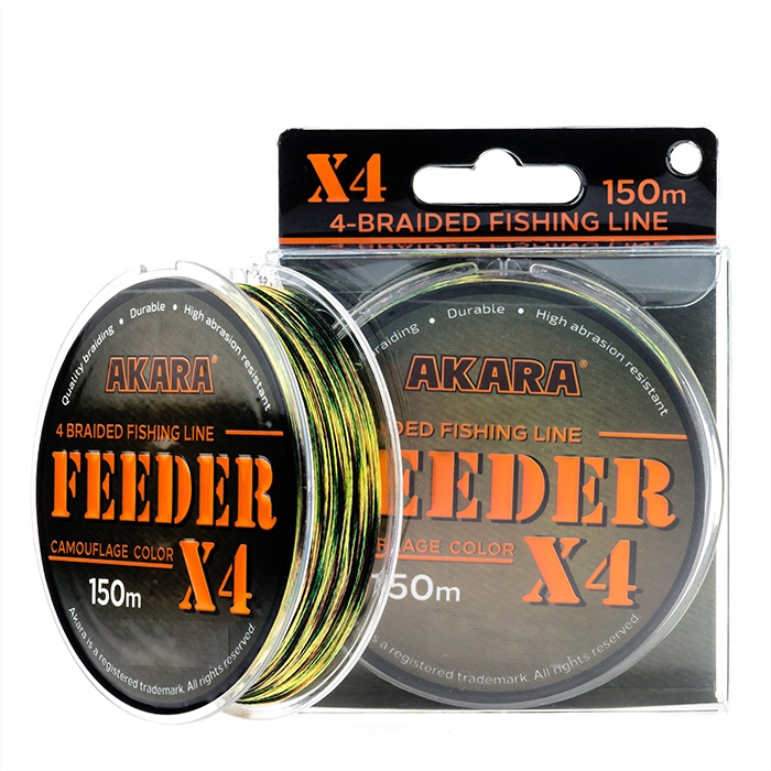 

Шнур Akara Feeder KMF 150 м 0,10, Коричневый;зеленый, Feeder