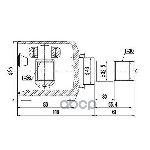 

Шрус z87720r Zikmar