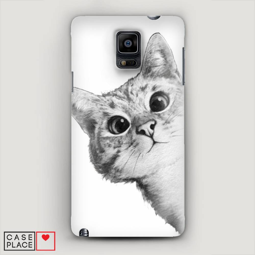

Чехол Awog "Кот рисунок черно-белый" для Samsung Galaxy Note 4, 23420-1