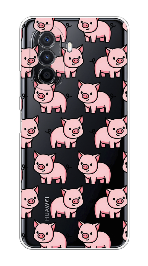 

Чехол на Huawei Nova Y70/Y71 "Веселые поросята", Розовый;черный;прозрачный, 6122950-1