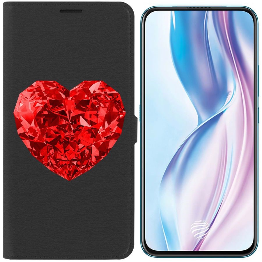 Чехол-книжка Eco Book для Vivo V17 Pro Рубиновое сердце
