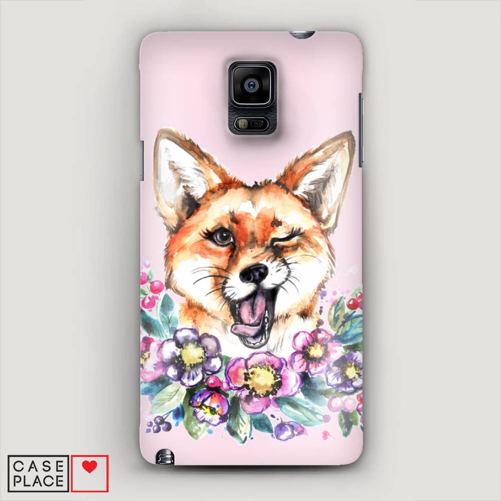 

Чехол Awog "Подмигивающая лиса" для Samsung Galaxy Note 4, 23420-7