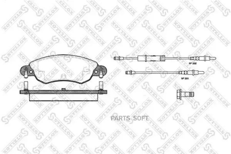 

840 004-Sx =829 04=Fdb1410=573026b Колодки Дисковые П Citroen C5 1.8i 16v 00> Stellox арт.