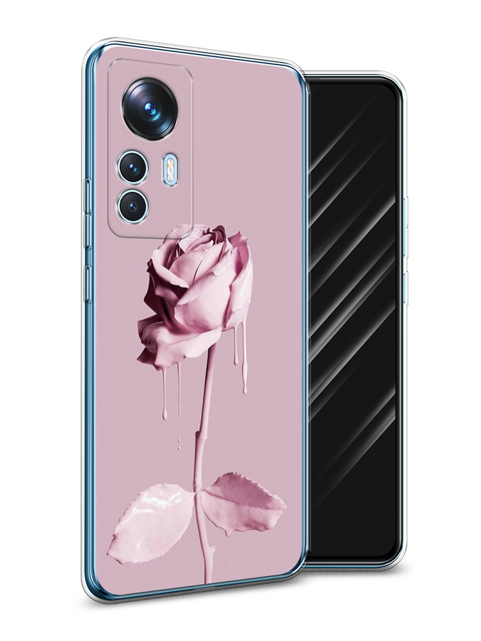 

Чехол Awog на Xiaomi 12T / Сяоми 12T "Роза в краске", Белый;розовый