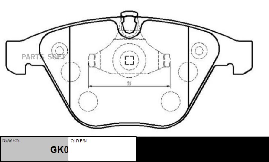 

Тормозные колодки Ctr дисковые CKB9