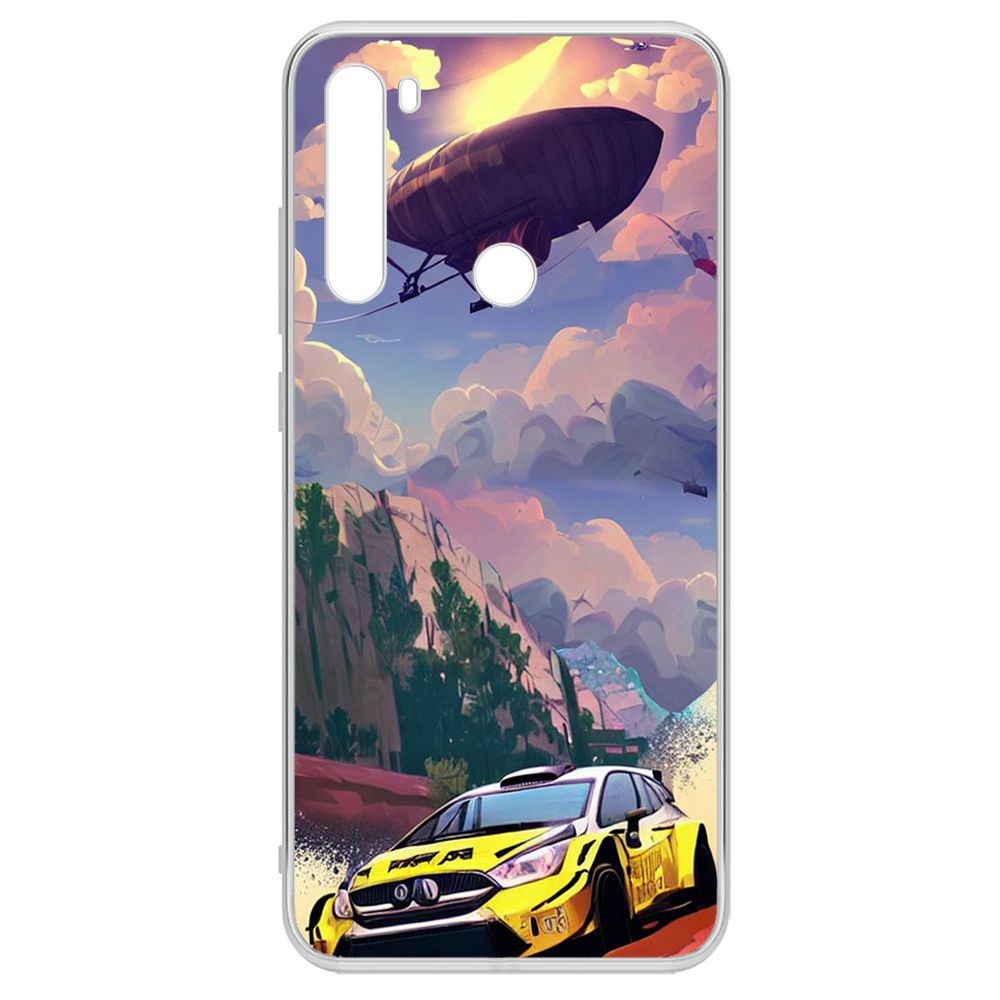 

Чехол-накладка Krutoff Clear Case Гонка для Xiaomi Redmi Note 8T