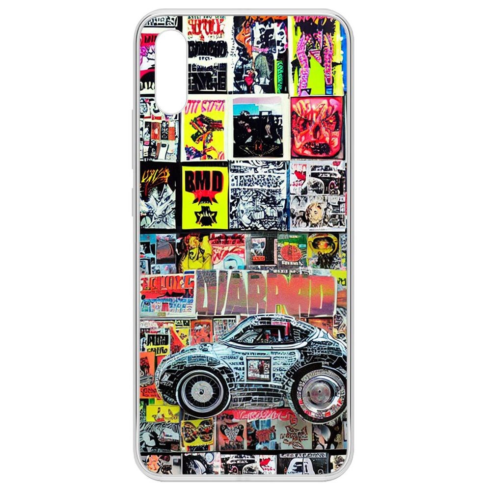 

Чехол-накладка Krutoff Clear Case Автопамфлет для Xiaomi Redmi 9A, Прозрачный