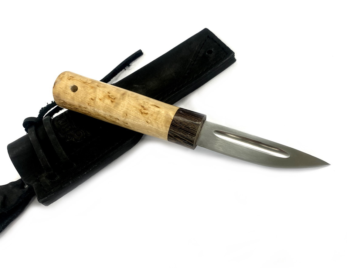 Нож Мастерская Сковородихина Якутский Быхычча, сталь 95х18, карельская береза