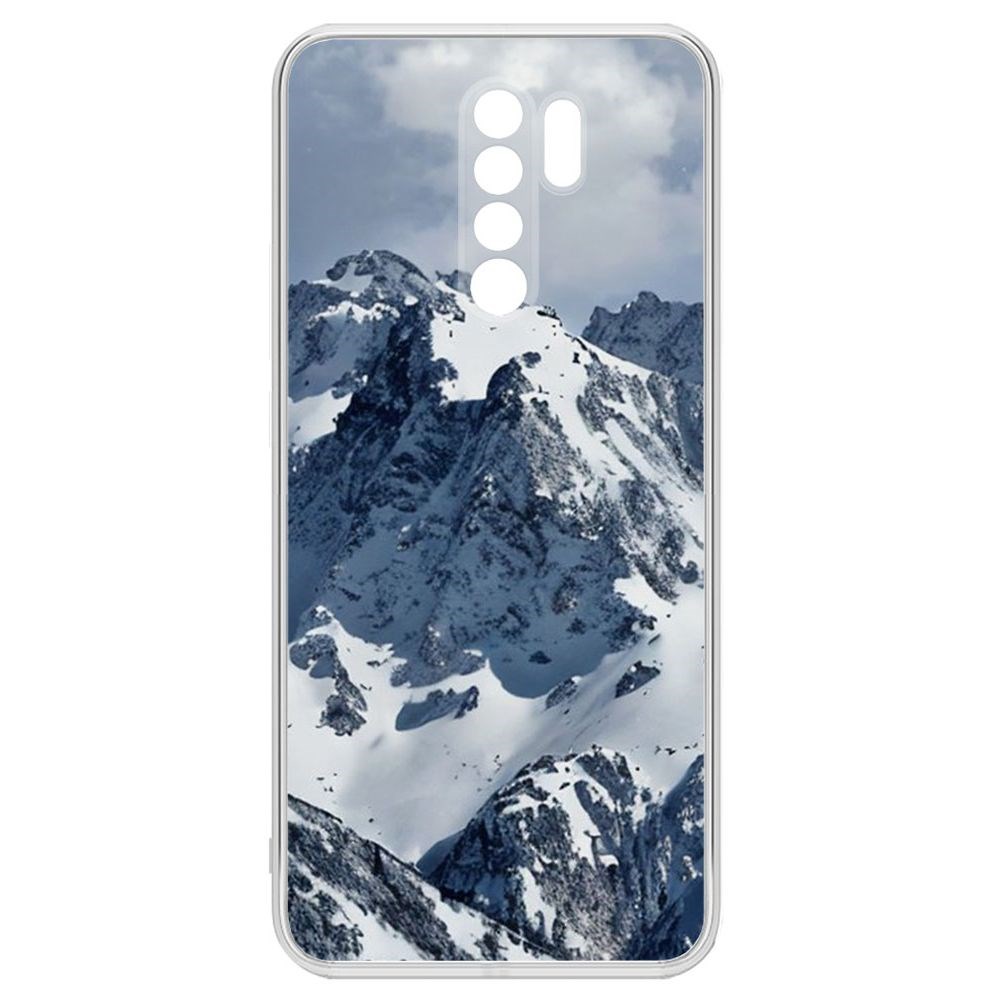 Чехол-накладка Krutoff Clear Case Горы для Xiaomi Redmi 9