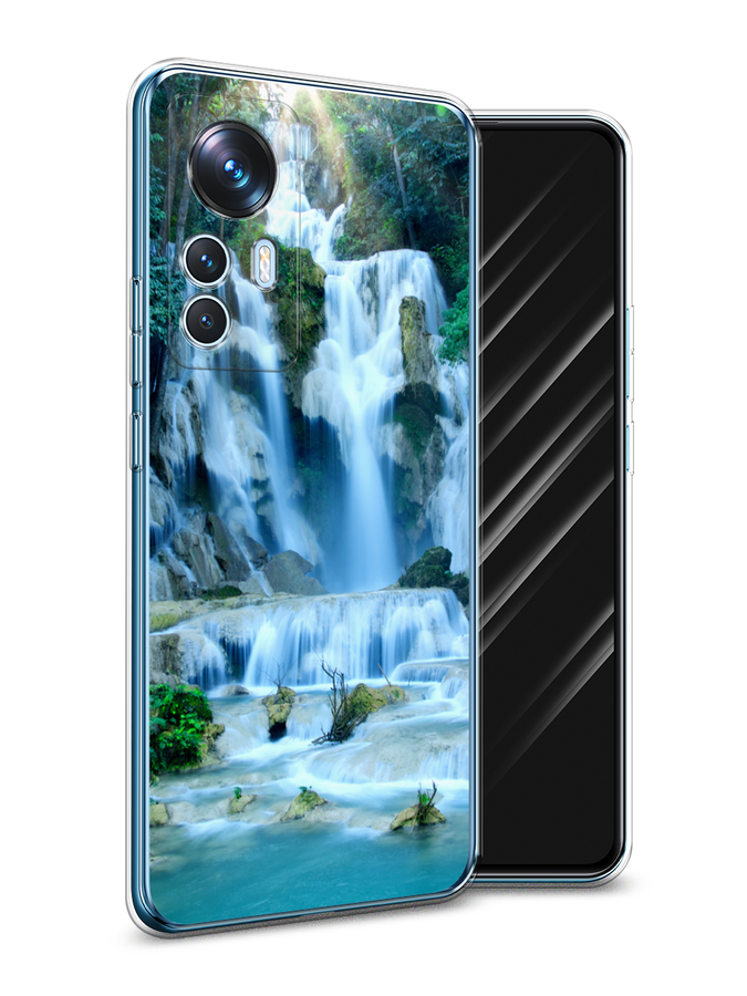 

Чехол Awog на Xiaomi 12T / Сяоми 12T "Водопад 8", Голубой;зеленый