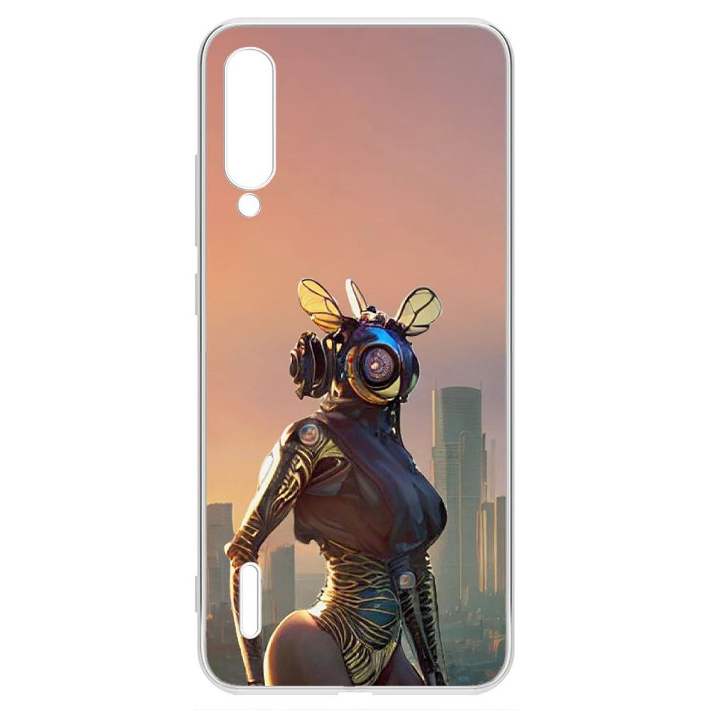 

Чехол-накладка Krutoff Clear Case Женщина-киберпчела для Xiaomi Mi 9 Lite