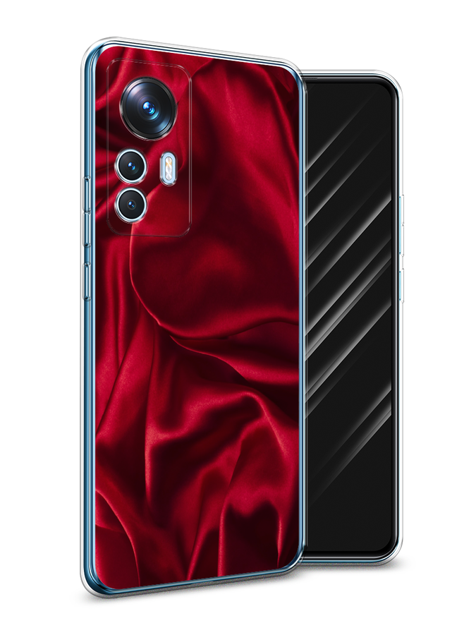 

Чехол Awog на Xiaomi 12T / Сяоми 12T "Текстура красный шелк"