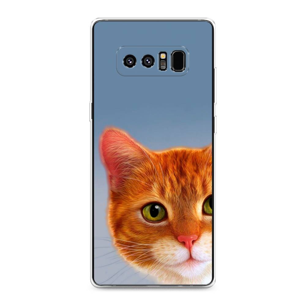 

Чехол на Samsung Galaxy Note 8 "Любопытный котик", Коричневый, 25250-1