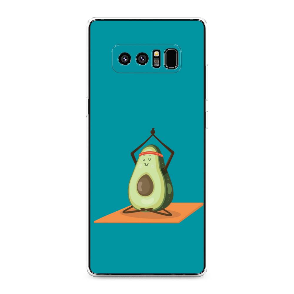 

Чехол на Samsung Galaxy Note 8 "Расслабься с авокадо", Голубой, 25250-6