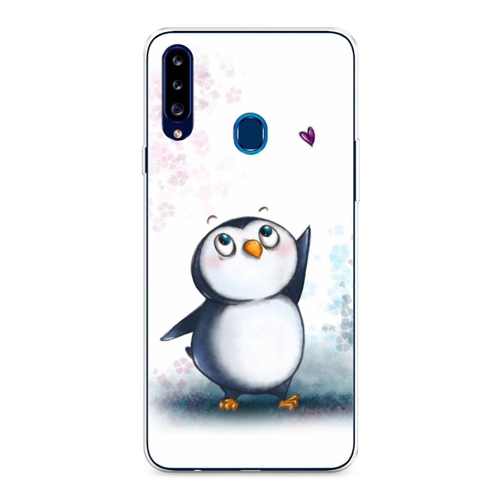 

Чехол Awog на Samsung Galaxy A20s / Самсунг A20s "Пингвин и сердечко", Разноцветный, 2100850-1
