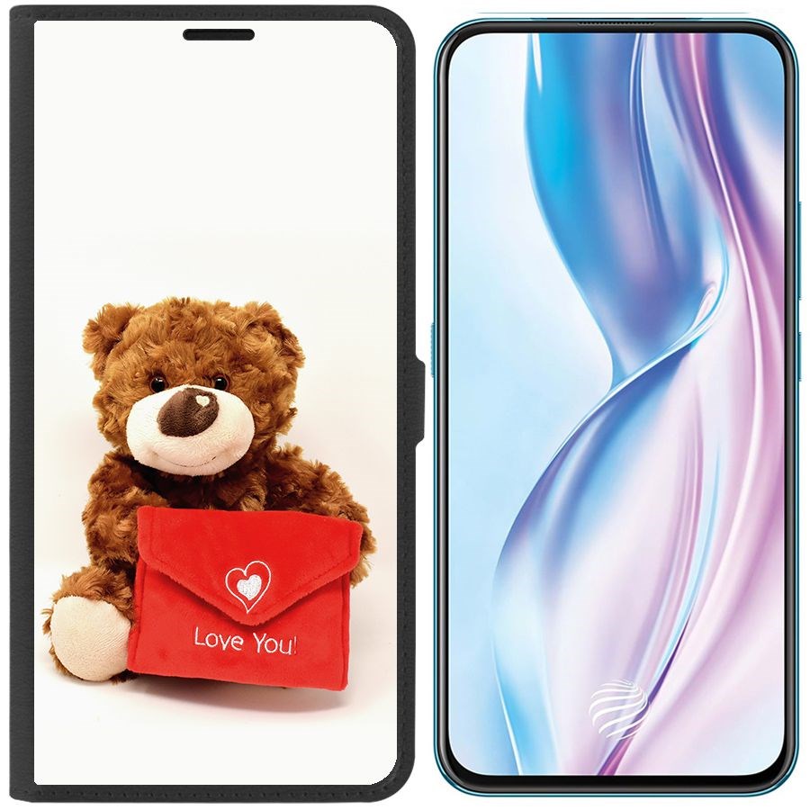 Чехол-книжка Eco Book для Vivo V17 Pro Медвежонок тебя любит