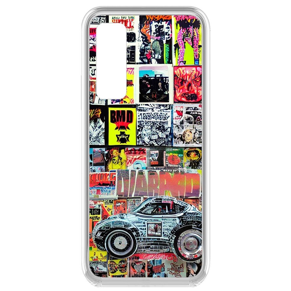 

Чехол-накладка Krutoff Clear Case Автопамфлет для Vivo Y53s, Прозрачный