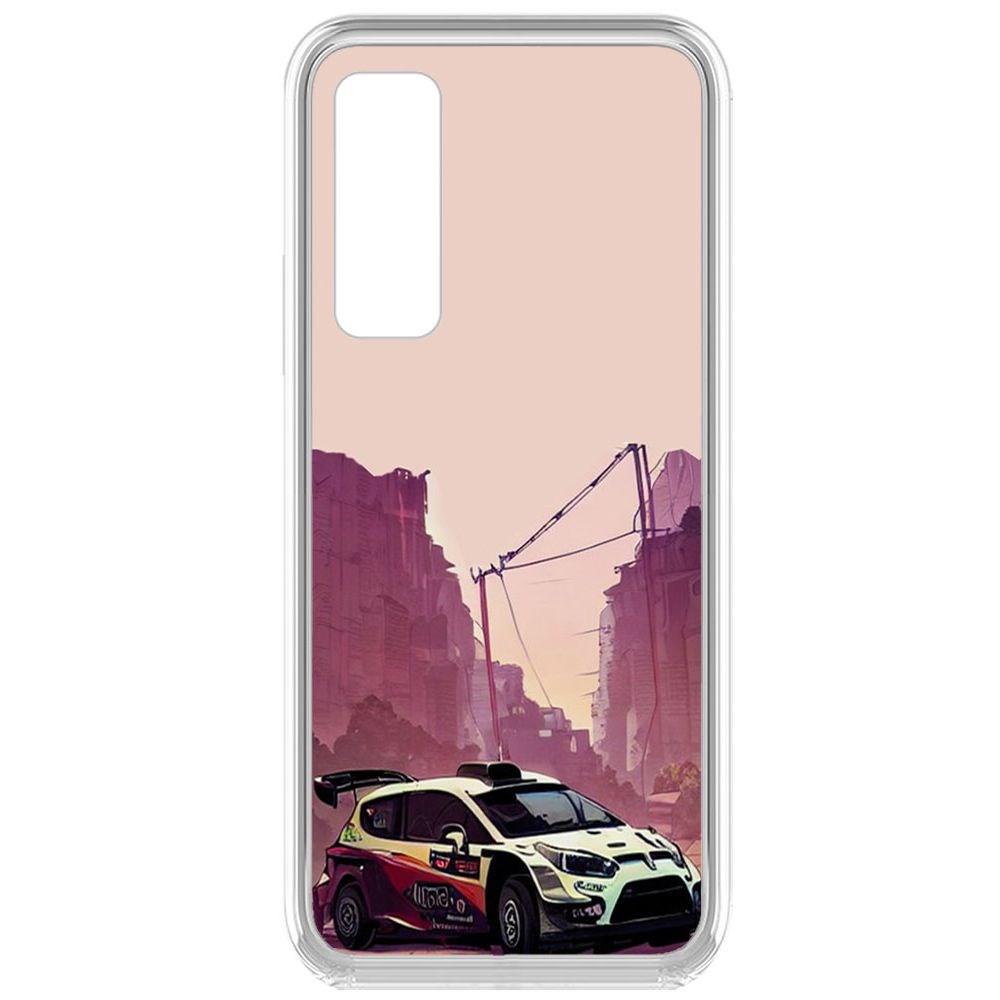 

Чехол-накладка Krutoff Clear Case Гоночный каньон для Vivo Y31, Прозрачный