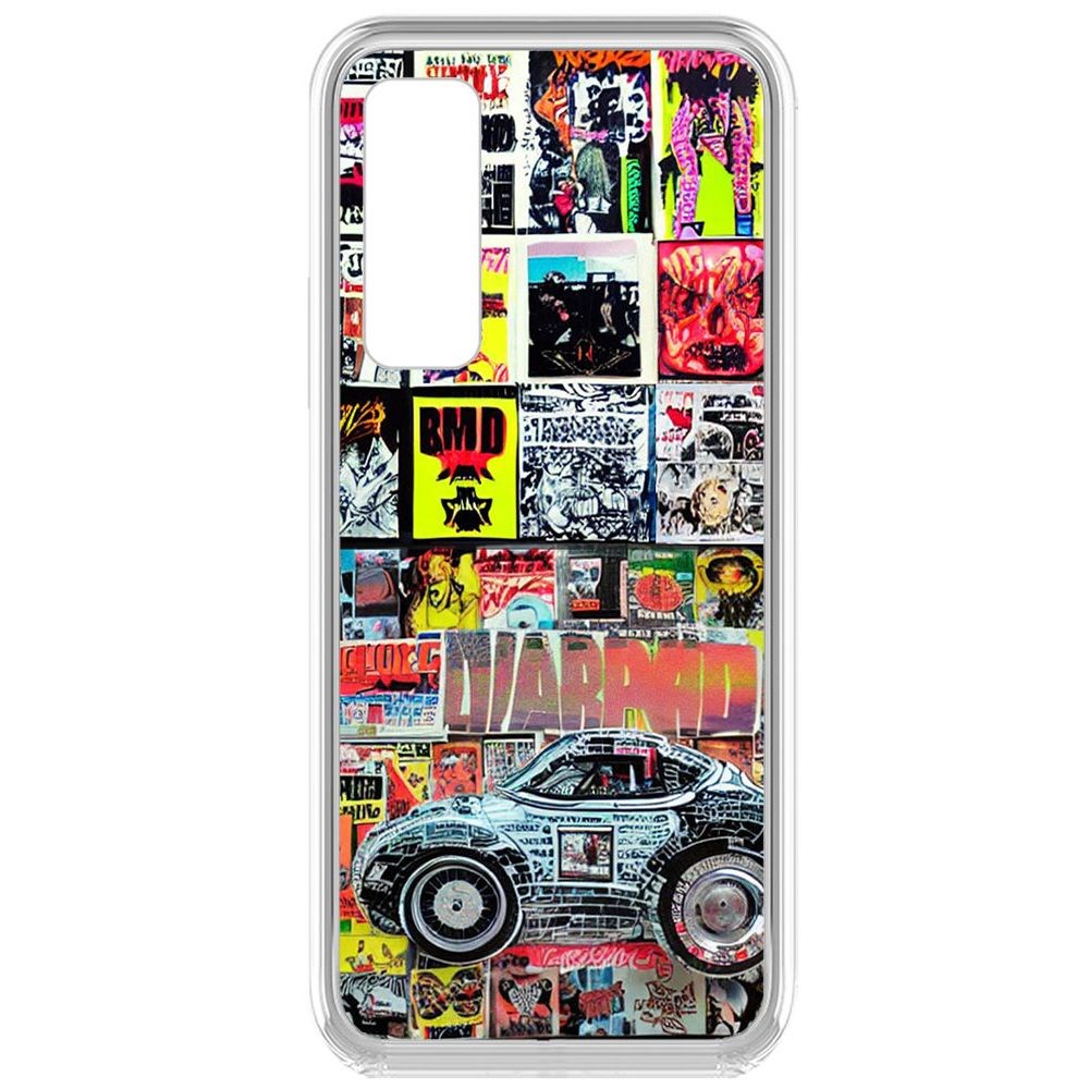 

Чехол-накладка Krutoff Clear Case Автопамфлет для Vivo Y31, Прозрачный