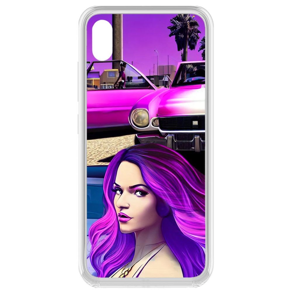 

Чехол-накладка Krutoff Clear Case Жизнь в розовом для Vivo Y91c