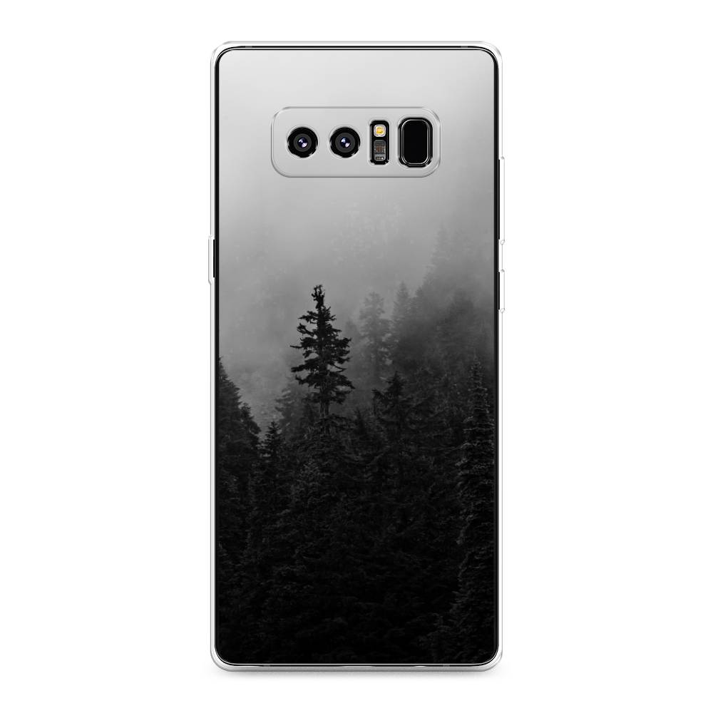 

Чехол на Samsung Galaxy Note 8 "Туманный лес", Серый;черный, 25250-2
