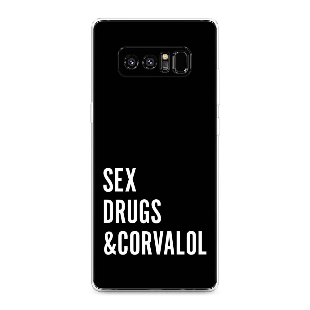 

Чехол на Samsung Galaxy Note 8 "Corvalol", Черный;серый;белый, 25250-6