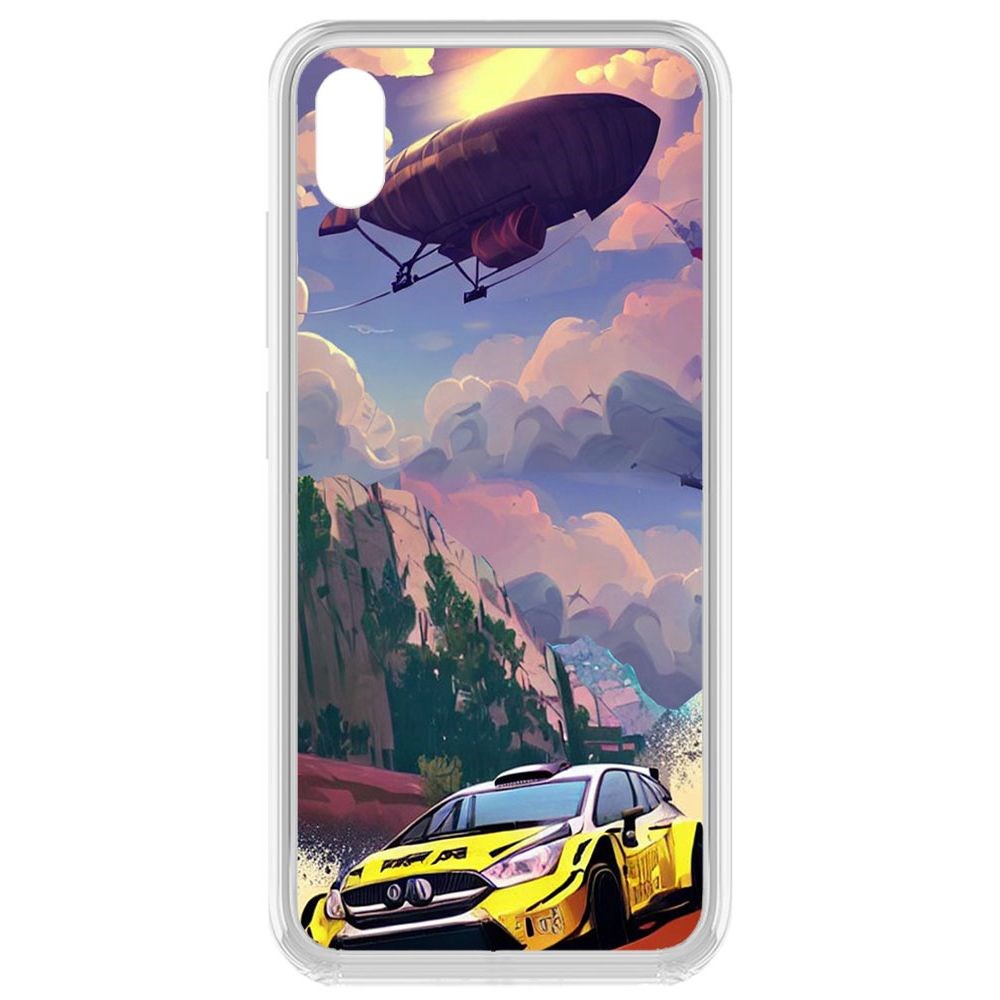 

Чехол-накладка Krutoff Clear Case Гонка для Vivo Y91c, Прозрачный