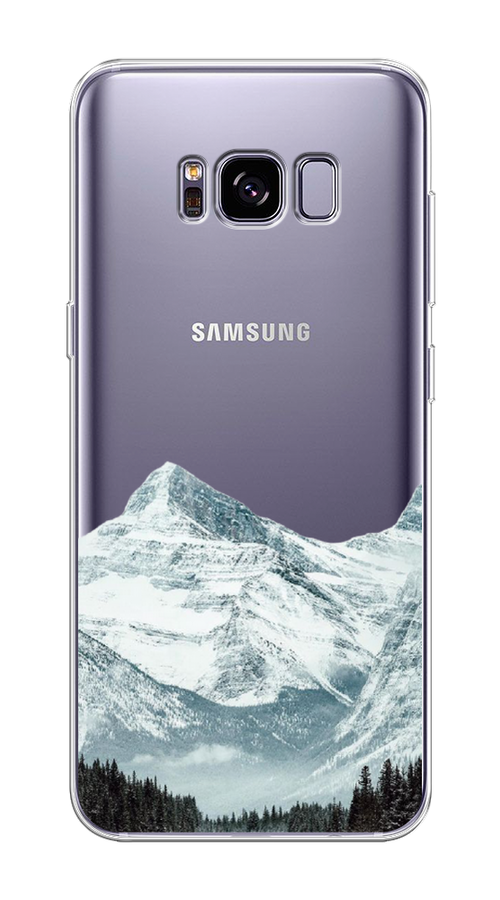 

Чехол на Samsung Galaxy S8 Plus "Горы арт 1", Белый;зеленый, 24850-2