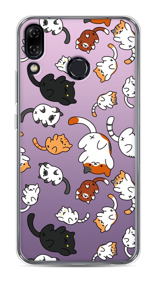 

Чехол Awog на Asus Zenfone 5 ZE620KL "Котопад", Фиолетовый;белый, 43350-7